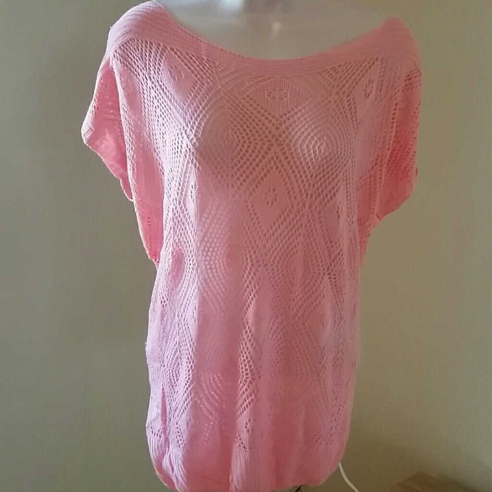 Peach small top sweater shear brand new